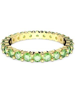 Swarovski Matrix ring, rundschliff - Grün
