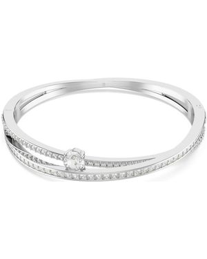 Swarovski Hyperbola Cuff, Mixed Cuts, Rhodium Plated - Metallic