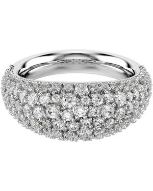 Swarovski Anello Sublima, Placcato Rodio - Bianco