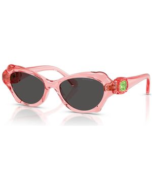 Swarovski Gafas de sol, talla cojín, sk6050 - Rosa