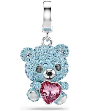 Swarovski Idyllia Crystal Bear Charm - Blue
