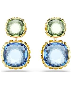 Swarovski Chroma Drop Earrings - Blue