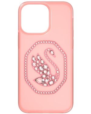 Swarovski Étui pour smartphone, cygne, iphone® 14 pro max - Rose