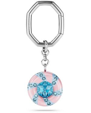 Swarovski Dulcis schlüsselanhänger, rundschliff, mehrfarbig, rhodiniert - Blau