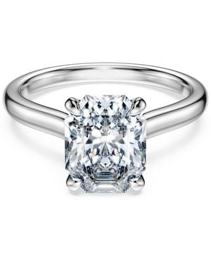 Swarovski Anillo solitario eternity, diamantes creados en laboratorio (peso total de 2 quilates), forma octagonal, oro - Azul