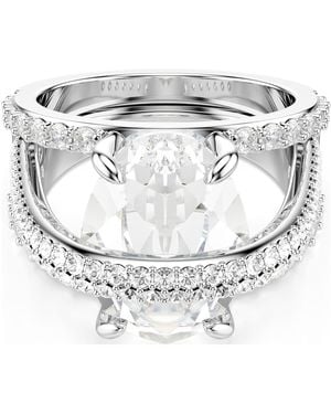 Swarovski Hyperbola Cocktail Ring, Size 58 - Metallic
