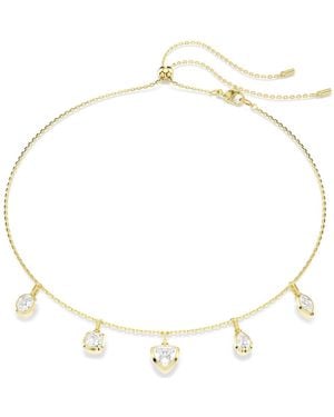 Swarovski Imber Necklace, Mixed Cuts, 18K Finish - Metallic