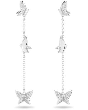 Swarovski Lilia Drop Earrings - White