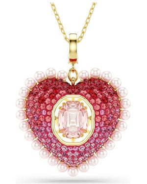 Swarovski Idyllia Heart Pendant Necklace - Pink