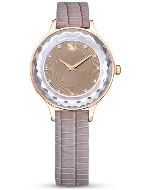 Swarovski Reloj octea nova, fabricado en suiza, correa de piel - Neutro