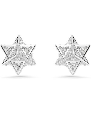 Swarovski Dextera ohrstecker, rundschliff, stern - Mettallic
