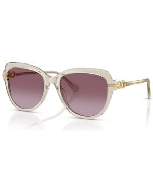 Swarovski Gafas de sol, forma de mariposa, sk6073 - Morado