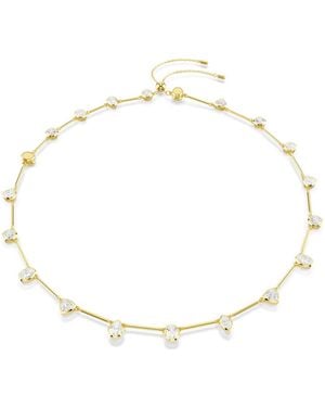 Swarovski Imber-Plated Magnet Closure Necklace - Metallic