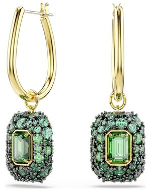 Swarovski Sublima drop-ohrhänger, oktagon-schliff - Grün