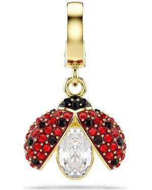 Swarovski Idyllia charm, verschiedene schliffe, marienkäfer - Rot