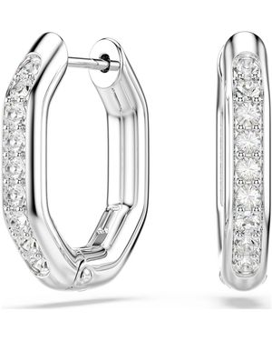Swarovski Dextera kreolen, achteckform, rundschliff - Mettallic