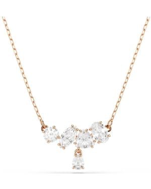 Swarovski Mesmera Necklace, Mixed Cuts, 18K Rose Finish - Metallic