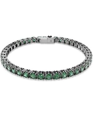 Swarovski Matrix Tennis Bracelet - Blue