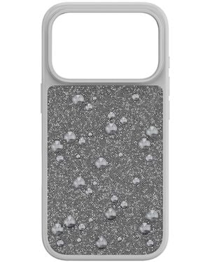 Swarovski High Smartphone Case, Flat Back Crystals, Iphone 17 Pro - Gray