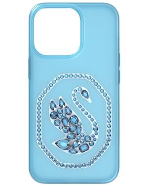 Swarovski Funda para smartphone, cisne, iphone® 13 - Azul