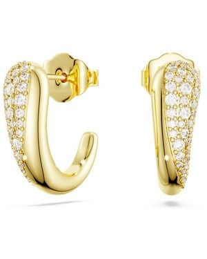 Swarovski Pendientes de aro classica, talla redonda - Metálico