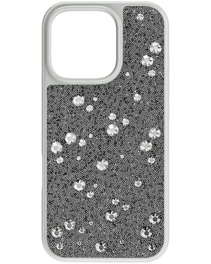 Swarovski High smartphone schutzhülle, verstreutes design, iphone® 16 pro - Grau