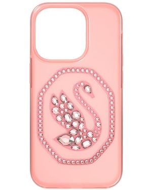 Swarovski Étui pour smartphone, cygne, iphone® 14 pro - Rose
