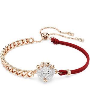 Swarovski Dragon And Phoenix Bracelet, Dragon's Claw, Mixed Metal Finish - Red