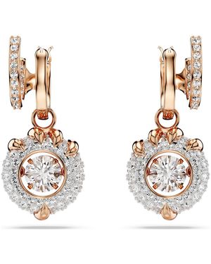 Swarovski Dragon & Phoenix Drop Earrings, Dragon's Claw, 18K Rose Finish - Metallic