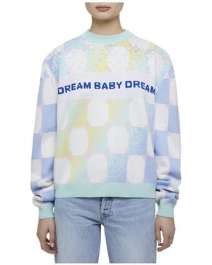 Swarovski Liberal Youth Ministry, Gradient Checker Jumper - Blue