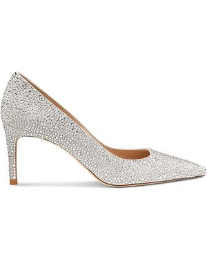 Swarovski Stuart Weitzman Stuart Power Shine Pump - White