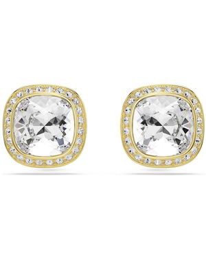 Swarovski Pendientes de botón una angelic, talla cojin - Metálico