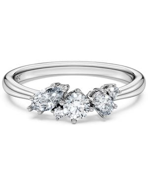 Swarovski Bague galaxy, diamants de synthèse 0,41 ct tw, formes variées, argent sterling - Métallisé