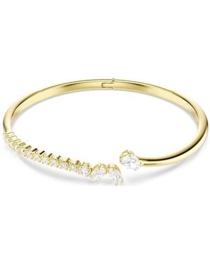 Swarovski Mesmera Bangle, Mixed Cuts, 18K Finish - Metallic