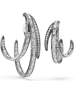 Swarovski The vienna collection ohrspangen set (3), feder, rutheniert - Mettallic