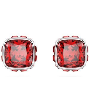 Swarovski Birthstone ohrstecker, kissenschliff, juli - Rot