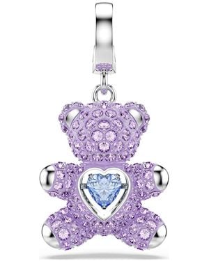 Swarovski Idyllia charm, verschiedene schliffe, teddy - Lila