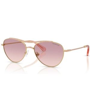 Swarovski Gafas de sol, estilo aviador, sk7047 - Rosa