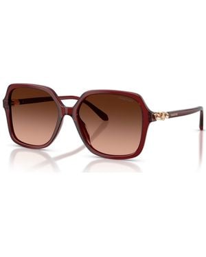 Swarovski Gafas de sol, forma cuadrada, sk6067, burgundy - Marrón