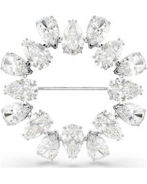 Swarovski Matrix Brooch - Metallic