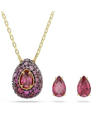 Swarovski Sublima set, set (2), tropfenschliff - Pink