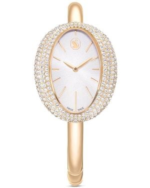 Swarovski Imber bangle uhr, schweizer produktion, metallarmband - Weiß