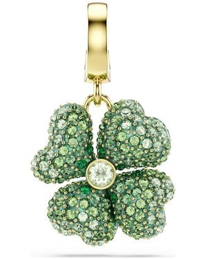 Swarovski Four Leaf Clover Charm - Green