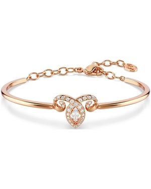 Swarovski Chinese Zodiac Bangle, Mixed Cuts, 18K Rose Finish - Metallic