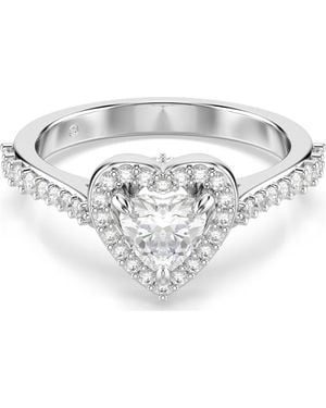 Swarovski Una angelic motivring, verschiedene schliffe, herz - Mettallic