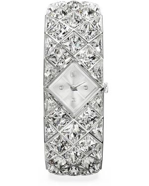Swarovski Reloj curiosa bangle, pulsera de cristal - Gris