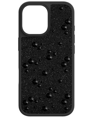 Swarovski Funda para smartphone high, cristales flat back, iphone® 17 - Negro