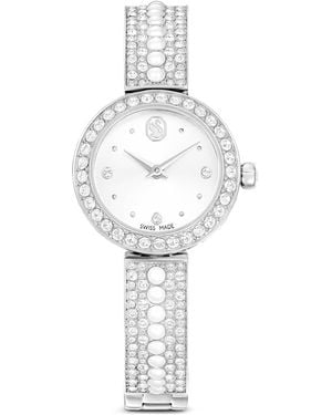 Swarovski Matrix Pearl Bangle Watch - Metallic