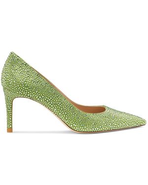 Swarovski Stuart Weitzman Stuart Power Shine Pump - Green