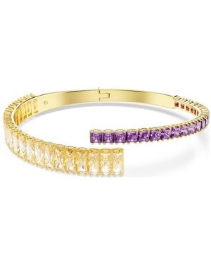 Swarovski Matrix-Tone Plated Bangle, Size Medium - Metallic